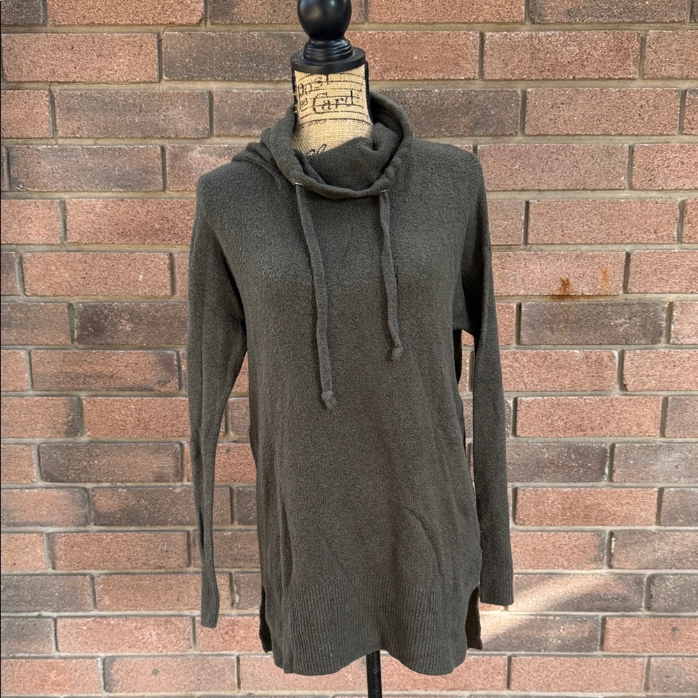 Kaisely Olive Cowl Neck Sweater Size Medium